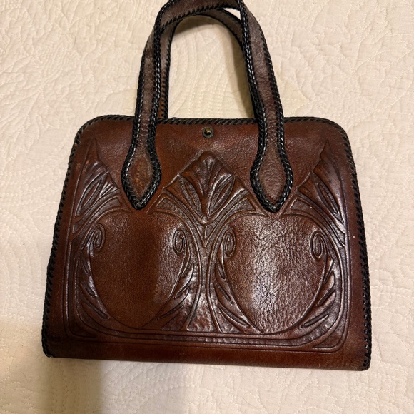 Vintage Handbags - Vintage tooled bag